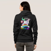 Veste À Capuche Conception de licorne arc-en-ciel Catch (Dos entier)