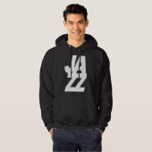 Veste À Capuche conception de logo de musique jazz gras (Devant entier)