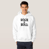 Veste À Capuche conception de logo de musique Rock and Roll (Devant entier)