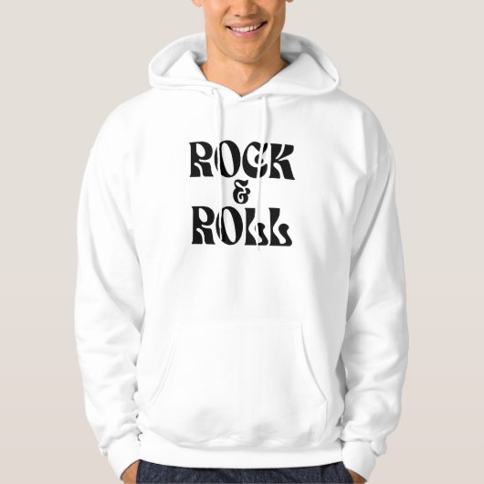Veste À Capuche conception de logo de musique Rock and Roll (Devant)