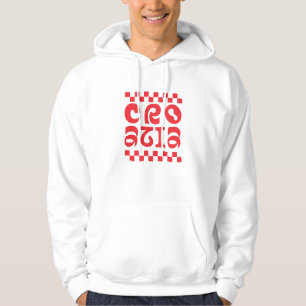 Veste À Capuche conception de logo de pays Croatie