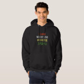 Veste À Capuche Conception De Lutte Rétro J'Aime La Lutte Et Peut- (Devant entier)