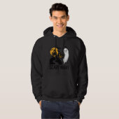 Veste À Capuche Conception de maison hantée Halloween de nuit effr (Devant entier)