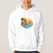 Veste À Capuche Conception de nom Logan Retro Sunset (Devant)