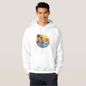 Veste À Capuche Conception de nom Sergio Retro Sunset (Devant entier)