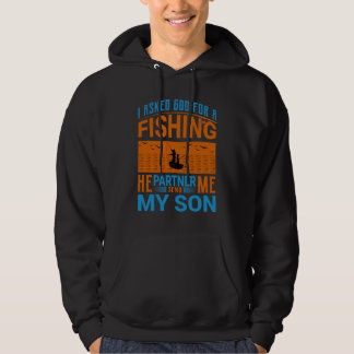 Veste À Capuche Conception de partenaire de pêche père-fils