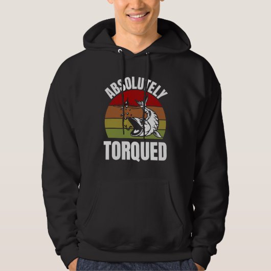 Veste À Capuche Conception De Poisson Absolument Torqué (Devant)