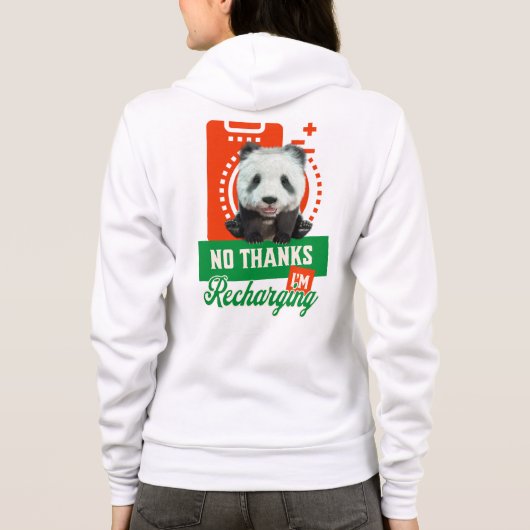Veste À Capuche Conception de recharge de batterie d'introverti pa (Dos)