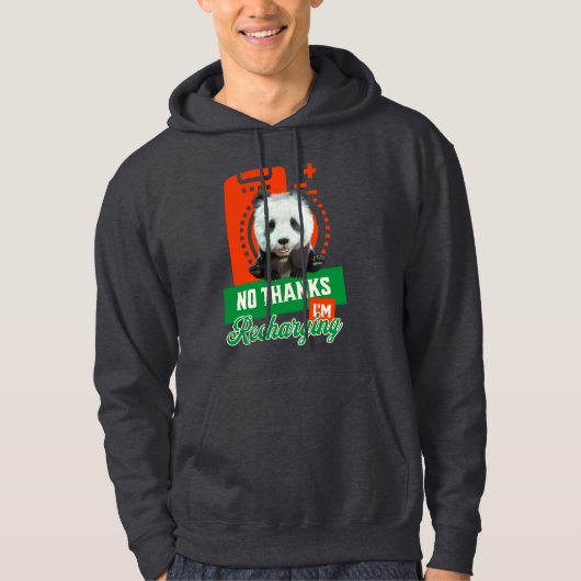 Veste À Capuche Conception de recharge de batterie d'introverti pa (Devant)