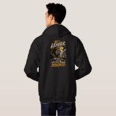 Veste À Capuche Conception de roi d'échecs lion couronné leader (Dos entier)