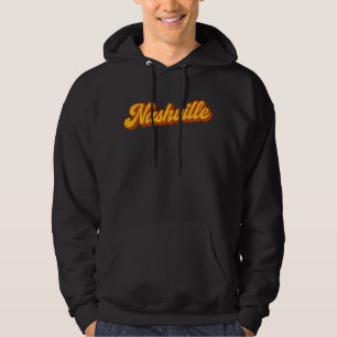 Veste À Capuche Conception de scripts Retro Nashville - Coucher de