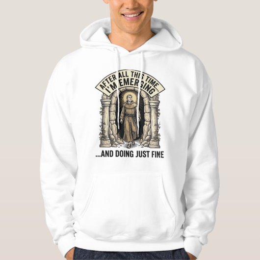 Veste À Capuche Conception de T-shirt graphique de gravure d'humou (Devant)