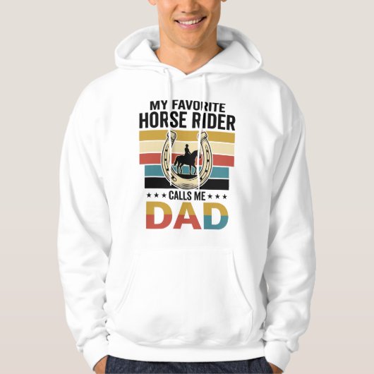 Veste À Capuche Conception de t-shirt Mon cavalier de cheval préfé (Devant)