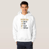 Veste À Capuche Conception de T-shirt Papa Concours Conduire Payer (Devant entier)