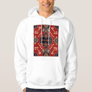 Veste À Capuche Conception de tapis ornementaux : Géométrique Vint
