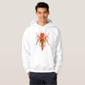 Veste À Capuche Conception de tatouage tribal Demon (Devant entier)