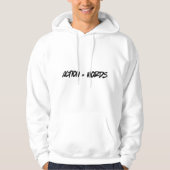 Veste À Capuche Conception de texte motivationnel Mots d'action T- (Devant)