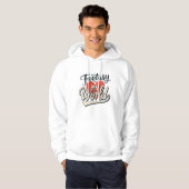 Veste À Capuche Conception de typographie Fantasy et Cœur de rêve (Devant entier)