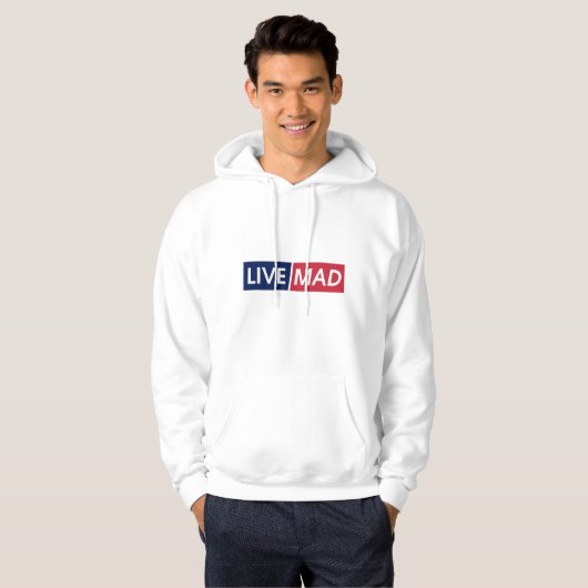 Veste À Capuche Conception de typographie moderne minimale audacie (Devant entier)