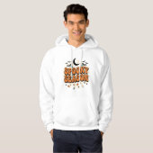 Veste À Capuche Conception de typographie rétro Halloween pour la (Devant entier)