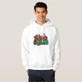 Veste À Capuche Conception de vacances de Noël joyeux (Devant entier)