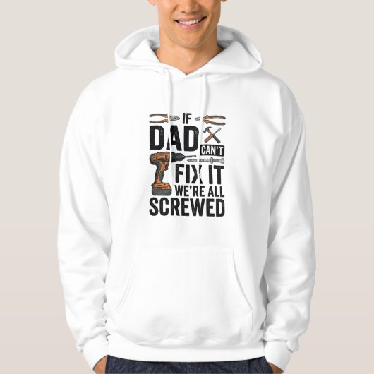 Veste À Capuche Conception de vecteur de citation d'outil vissé de (Devant)