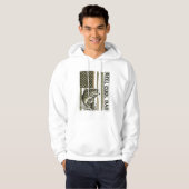 Veste À Capuche Conception de vecteur de drapeau de pêche à la bas (Devant entier)