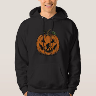Veste À Capuche Conception de vecteur de Halloween de citrouille d