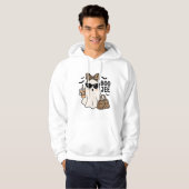 Veste À Capuche Conception de vecteur de noeud de léopard de fantô (Devant entier)