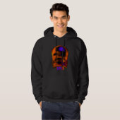 Veste À Capuche Conception de visage abstrait (Devant entier)