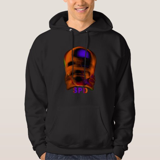 Veste À Capuche Conception de visage abstrait (Devant)