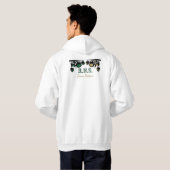 Veste À Capuche Conception d'éclairage de scène - sweat-shirt blan (Dos entier)