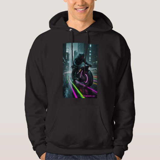 Veste À Capuche Conception d'esthétique rétro / Cyberpunk (Devant)