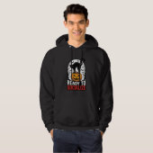 Veste À Capuche Conception d'humour de fête de chat Halloween soci (Devant entier)