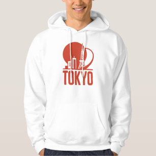 Veste À Capuche Conception du cercle Skyline de Tokyo
