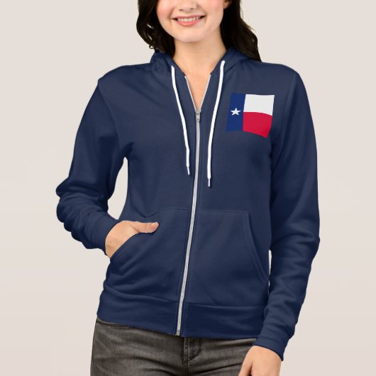 Veste À Capuche Conception du drapeau de l'État du Texas (Devant)