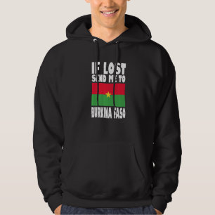 Veste À Capuche Conception du drapeau du Burkina Faso Si perdu en