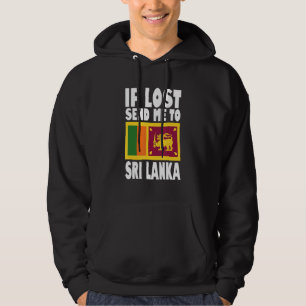 Veste À Capuche Conception du drapeau du Sri Lanka Si perdu envoy