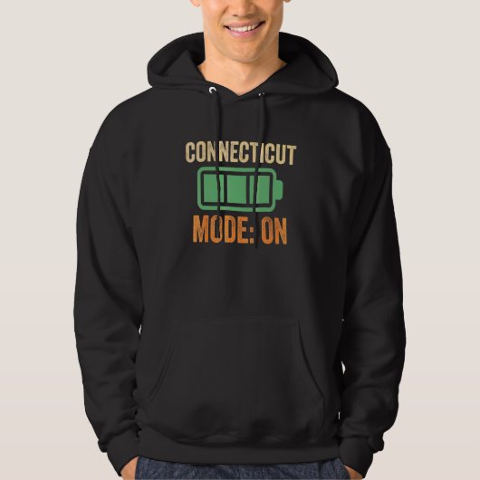 Veste À Capuche Conception du mode Connecticut sur batterie (Devant)