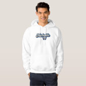 Veste À Capuche Conception du script du coucher de soleil rétrogra (Devant entier)