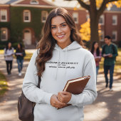 Veste À Capuche Conception d'université personnalisée Année Nom Fi