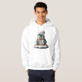 Veste À Capuche Conception : "Froggy n'aime pas le froid" (Devant entier)