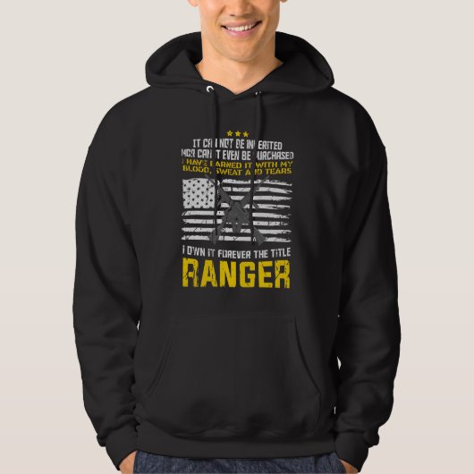 Veste À Capuche Conception militaire des Rangers (Devant)