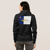 Veste À Capuche conceptions des azores portugaises  (Dos entier)