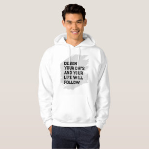 Veste À Capuche Concevez vos jours... T-shirt pour hommes