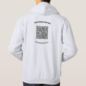 Veste À Capuche Concevez votre propre code QR et votre propre Swea (Dos)