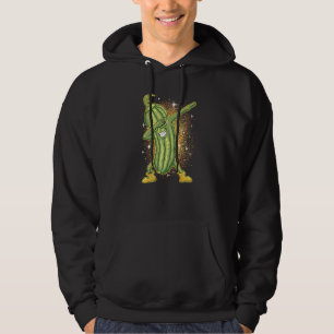 Veste À Capuche Concombre Végétalien Vert Danseur de Dabbing Pickl