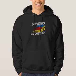 Veste À Capuche Concurrence Puzzle Cube Speed Cuber Hobby 80's Vin