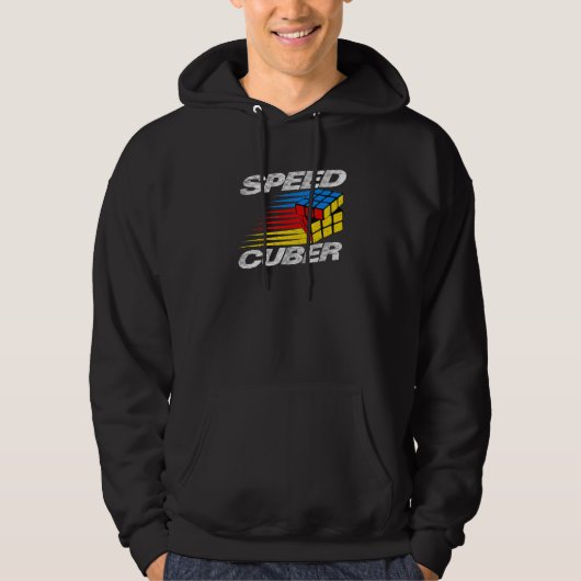 Veste À Capuche Concurrence Puzzle Cube Speed Cuber Hobby 80's Vin (Devant)