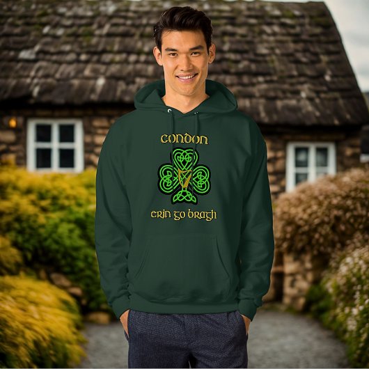 Veste À Capuche Condon Irish Hoodie with Celtic Knot